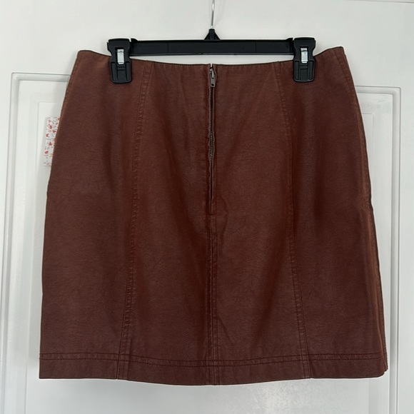 Free People | Modern Femme Vegan Leather Mini Skirt - Picture 5 of 6
